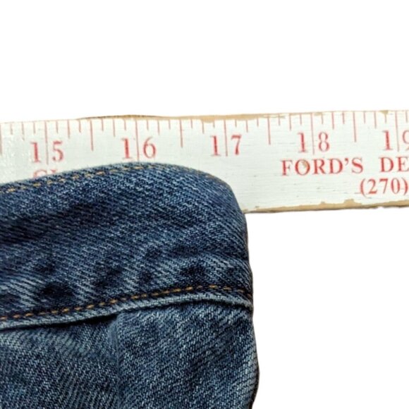 Levi's 505 Jeans Mens 34x34 Blue '04 Y2K Medium Wash Gorp Straight Leg - Picture 8 of 9